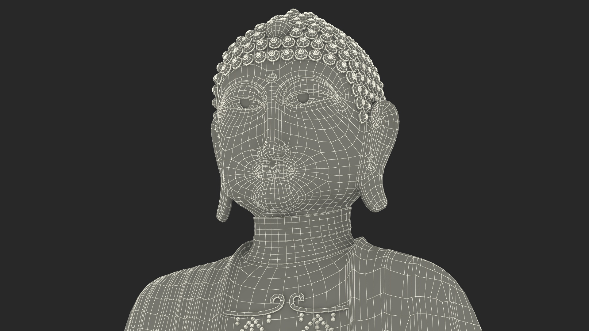 3D model Buddhist Statue Wat Phothikyan Phut Thak Tham