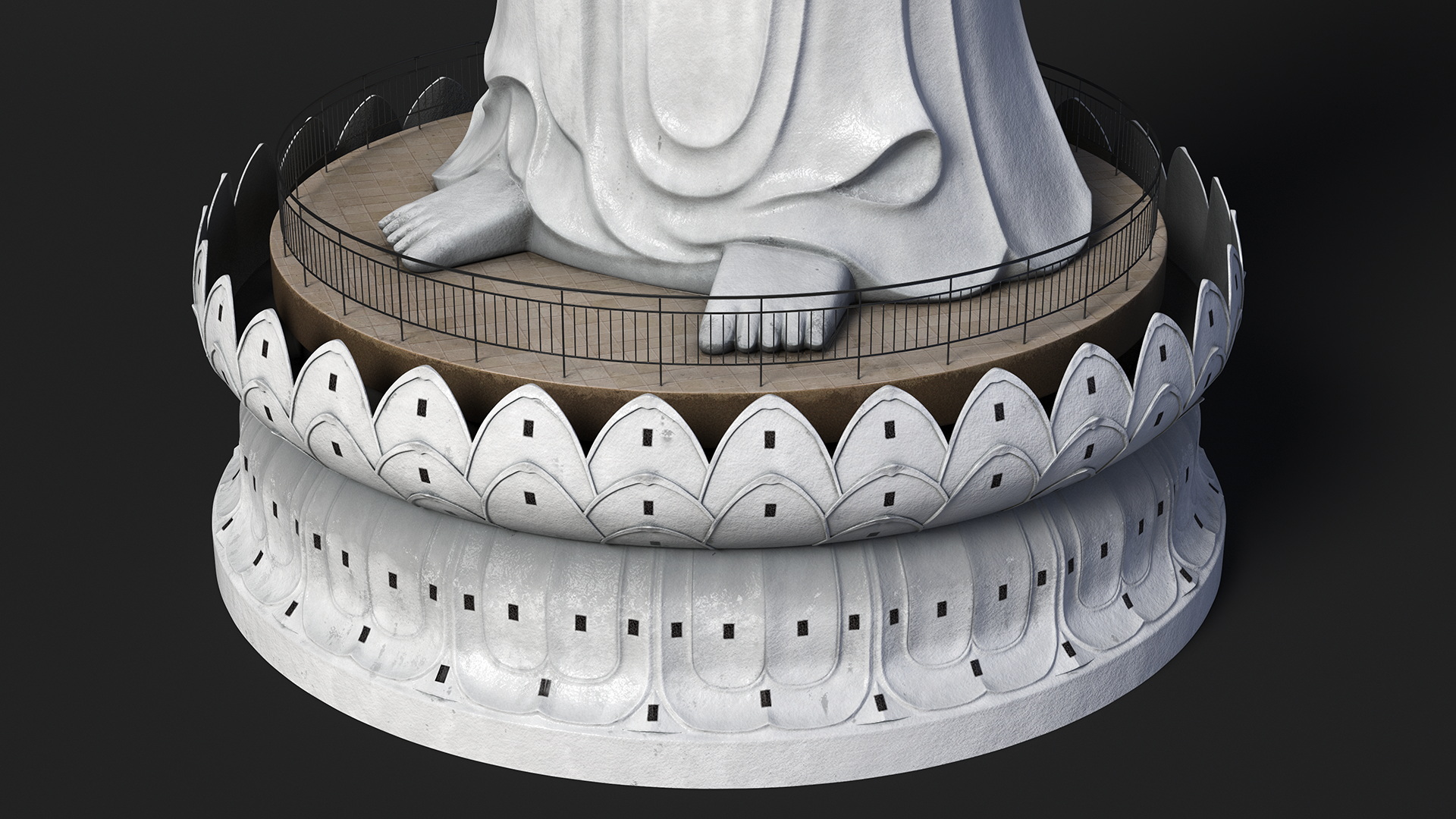 3D model Buddhist Statue Wat Phothikyan Phut Thak Tham