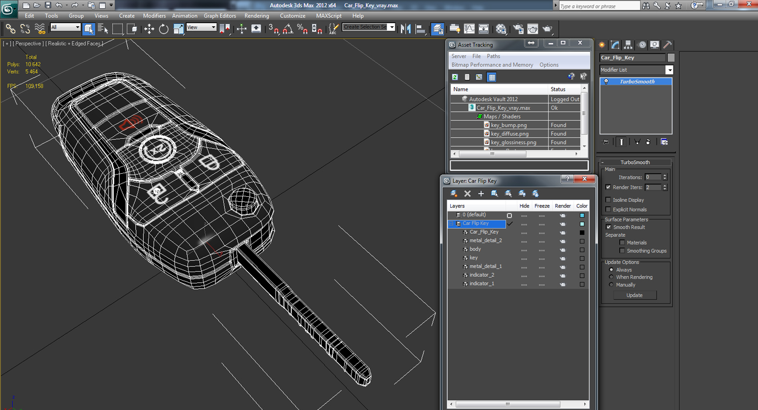 Car Flip Key 3D