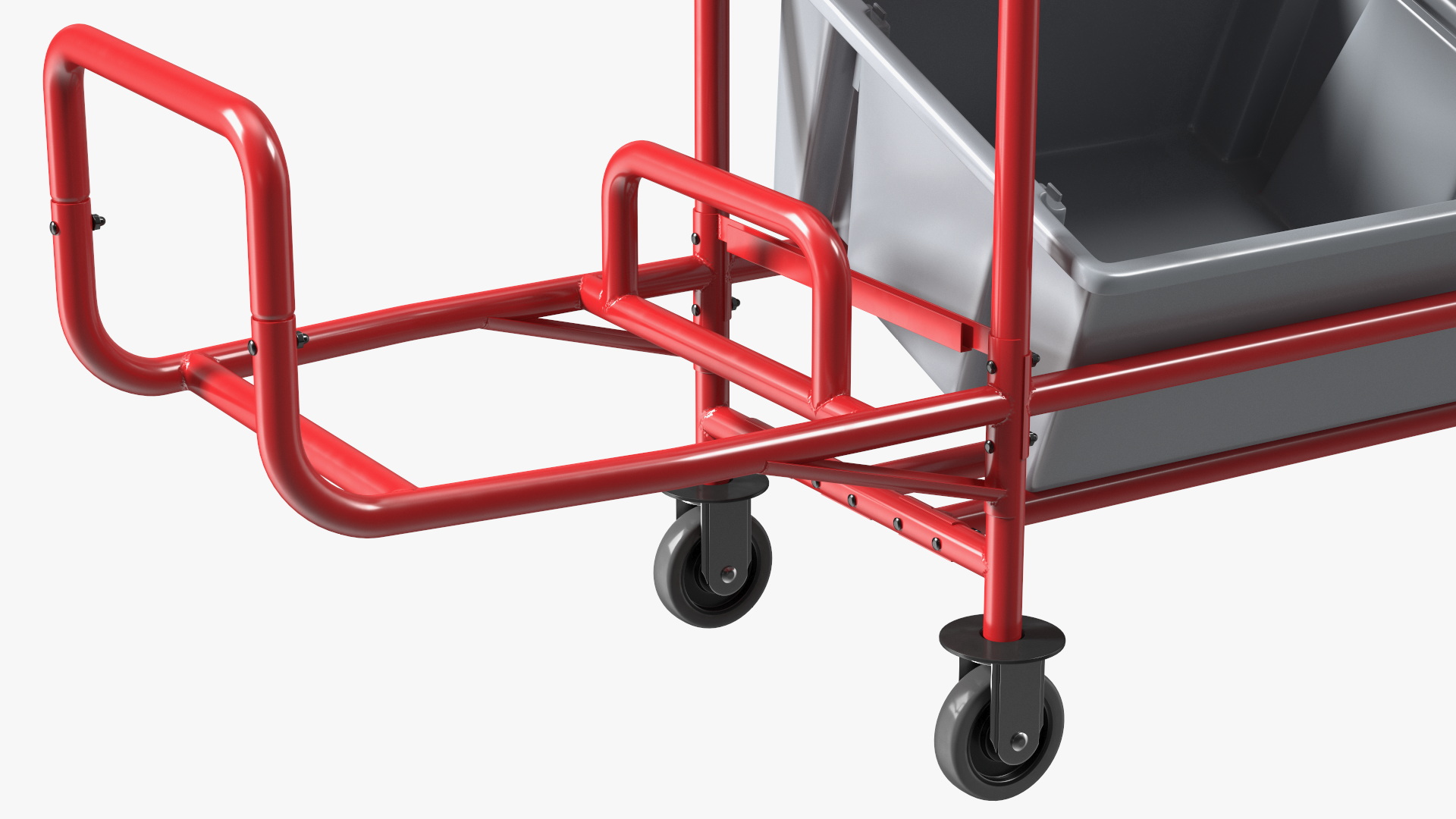 3D Tote Picking Cart with Angled Shelves Rubbermaid model