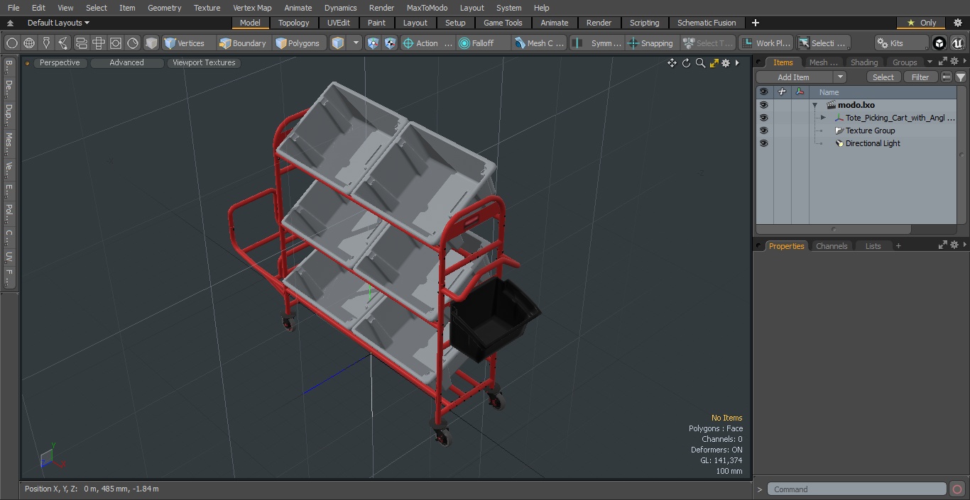 3D Tote Picking Cart with Angled Shelves Rubbermaid model
