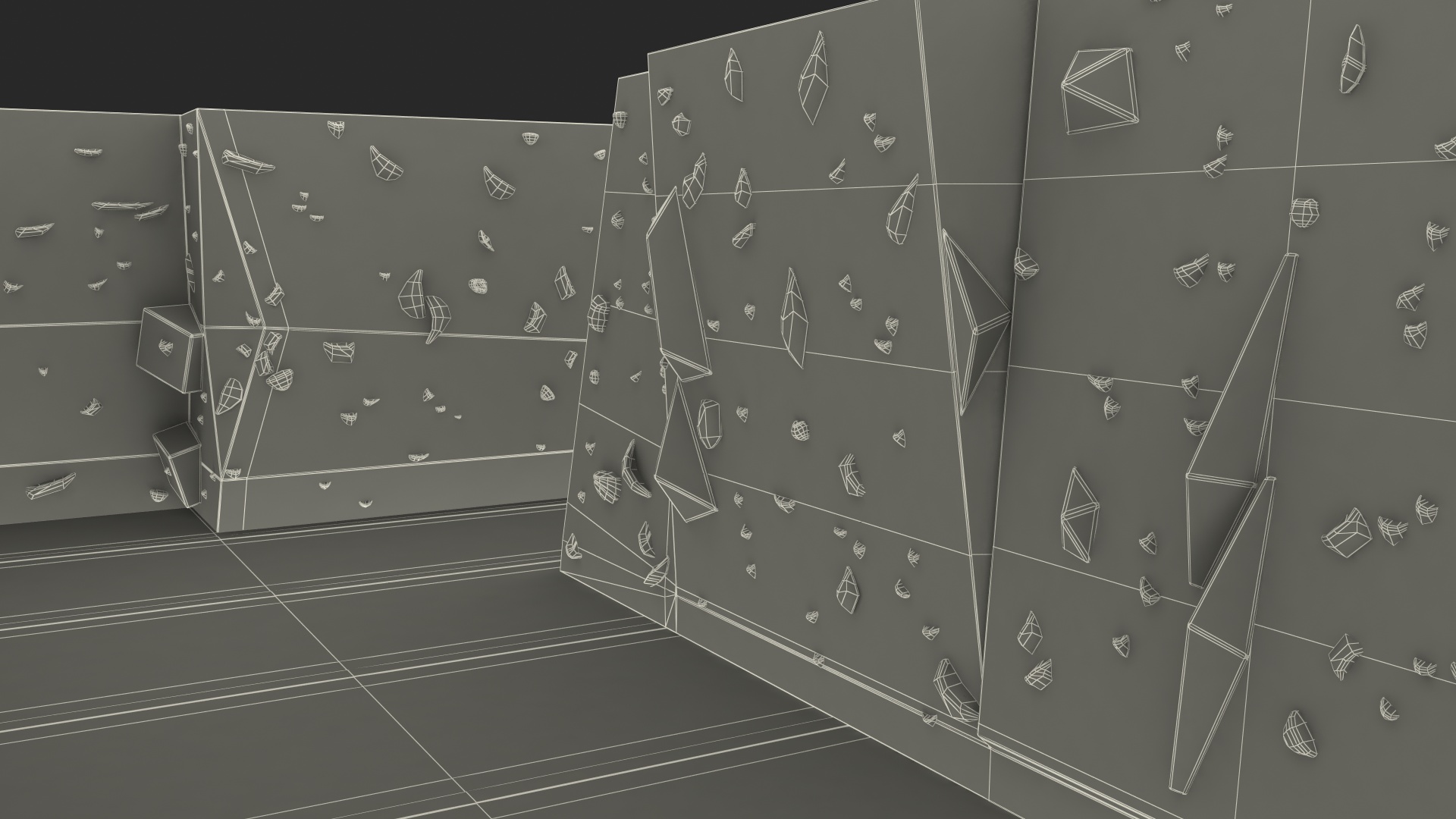 Climbing Bouldering Wall Sports Complex 3D model