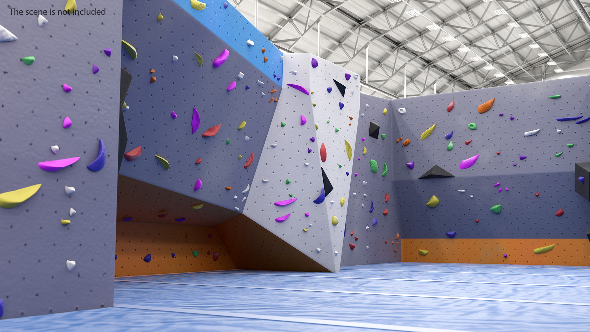 Climbing Bouldering Wall Sports Complex 3D model
