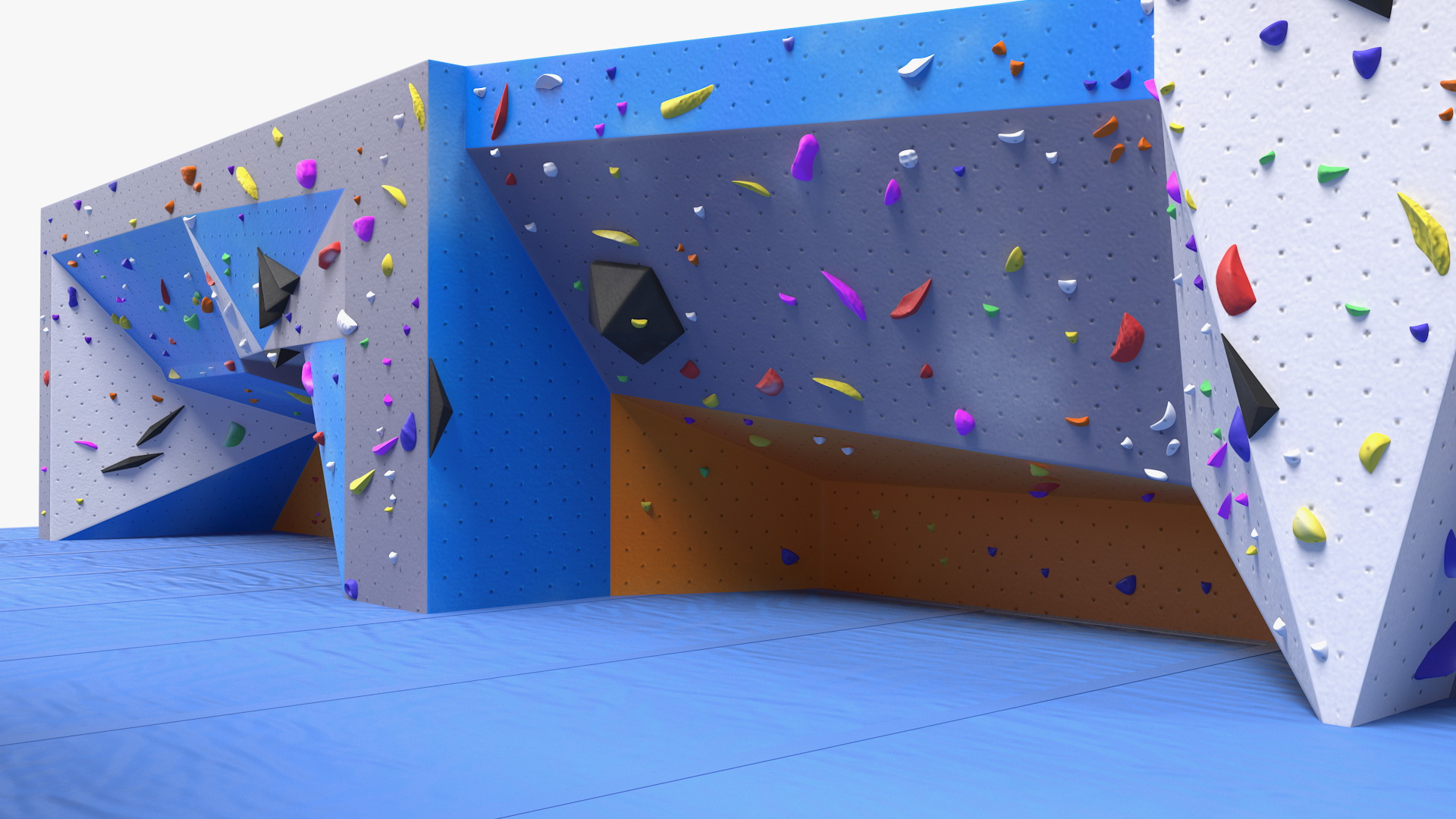 Climbing Bouldering Wall Sports Complex 3D model