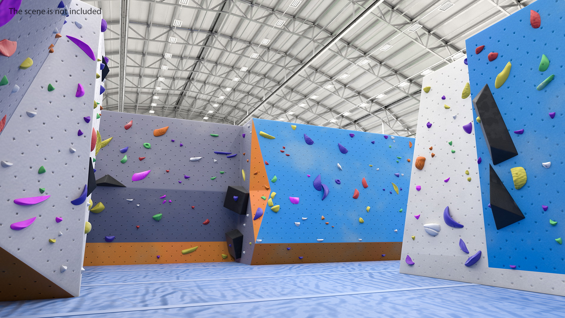 Climbing Bouldering Wall Sports Complex 3D model