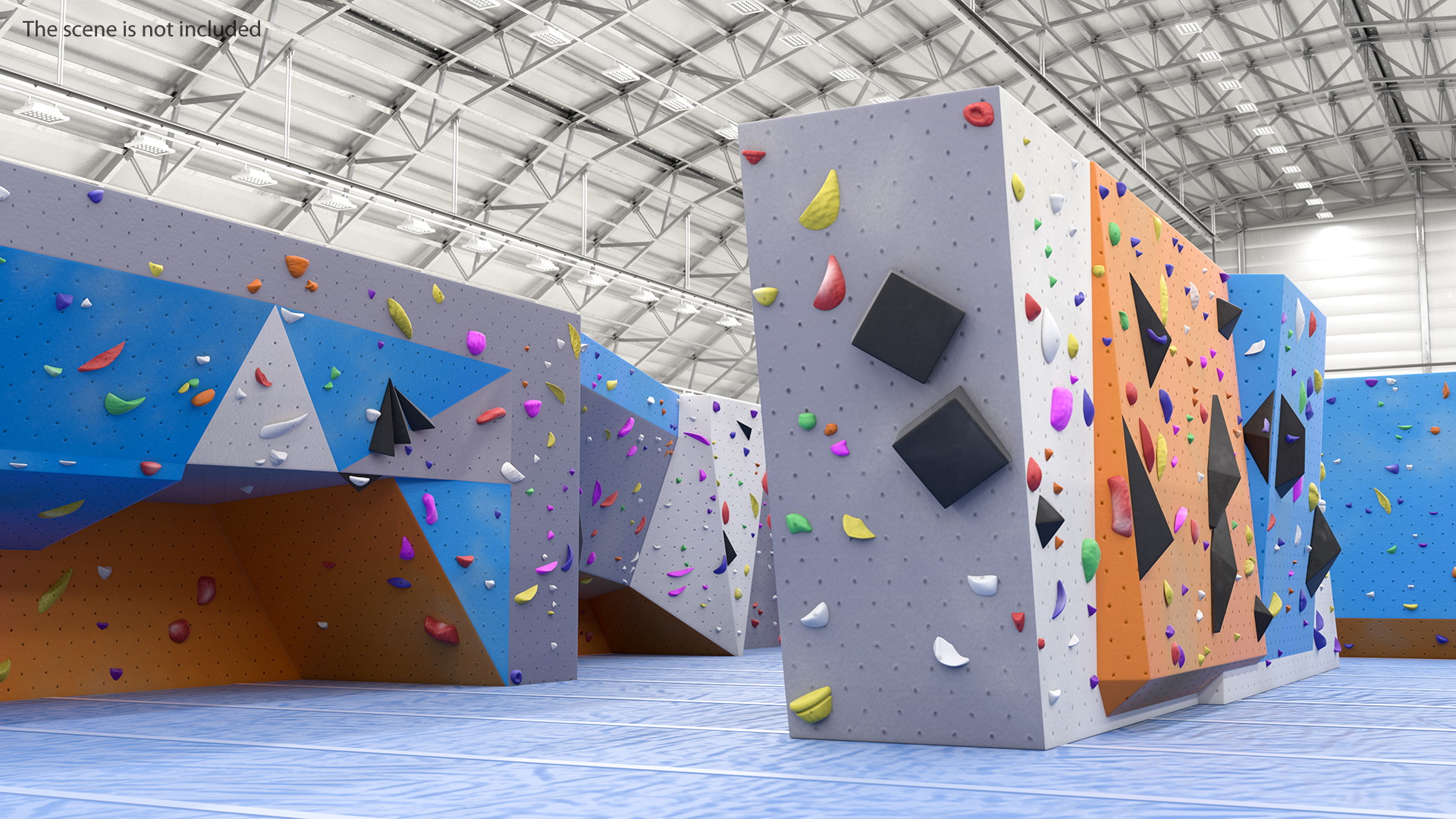 Climbing Bouldering Wall Sports Complex 3D model