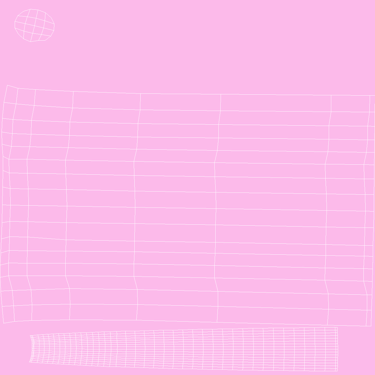 Bottle of Spilled Pink Nail Polish 3D model