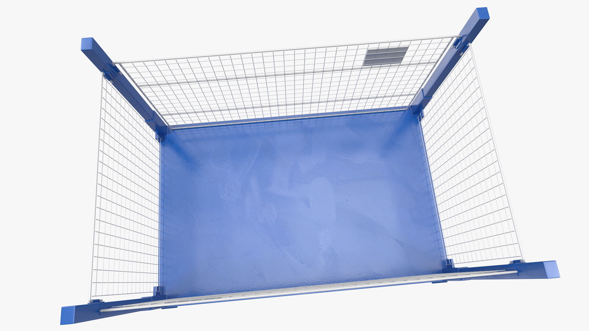 Collapsible Mesh Metal Pallet Cage 3D model