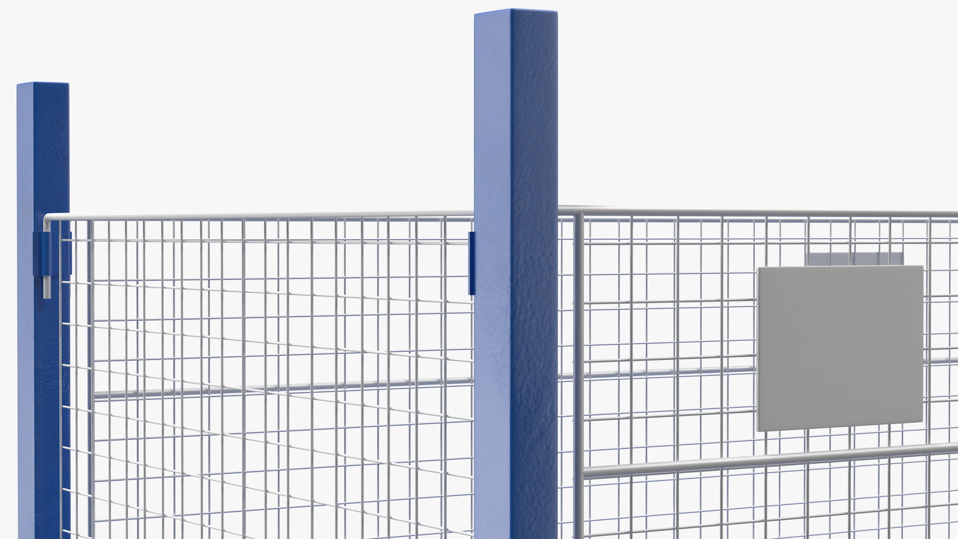 Collapsible Mesh Metal Pallet Cage 3D model