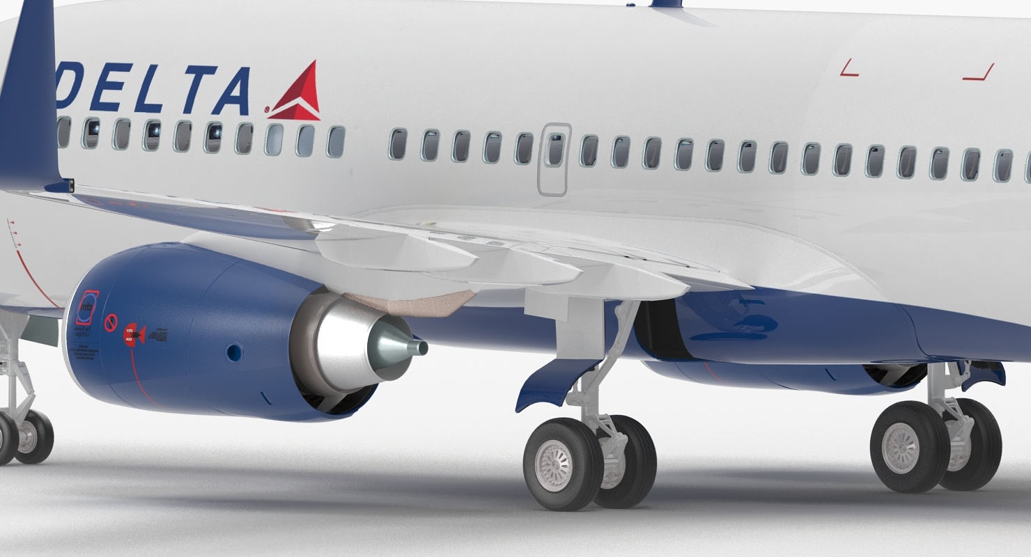 Boeing 737 700 with Interior Delta Air Lines 3D model