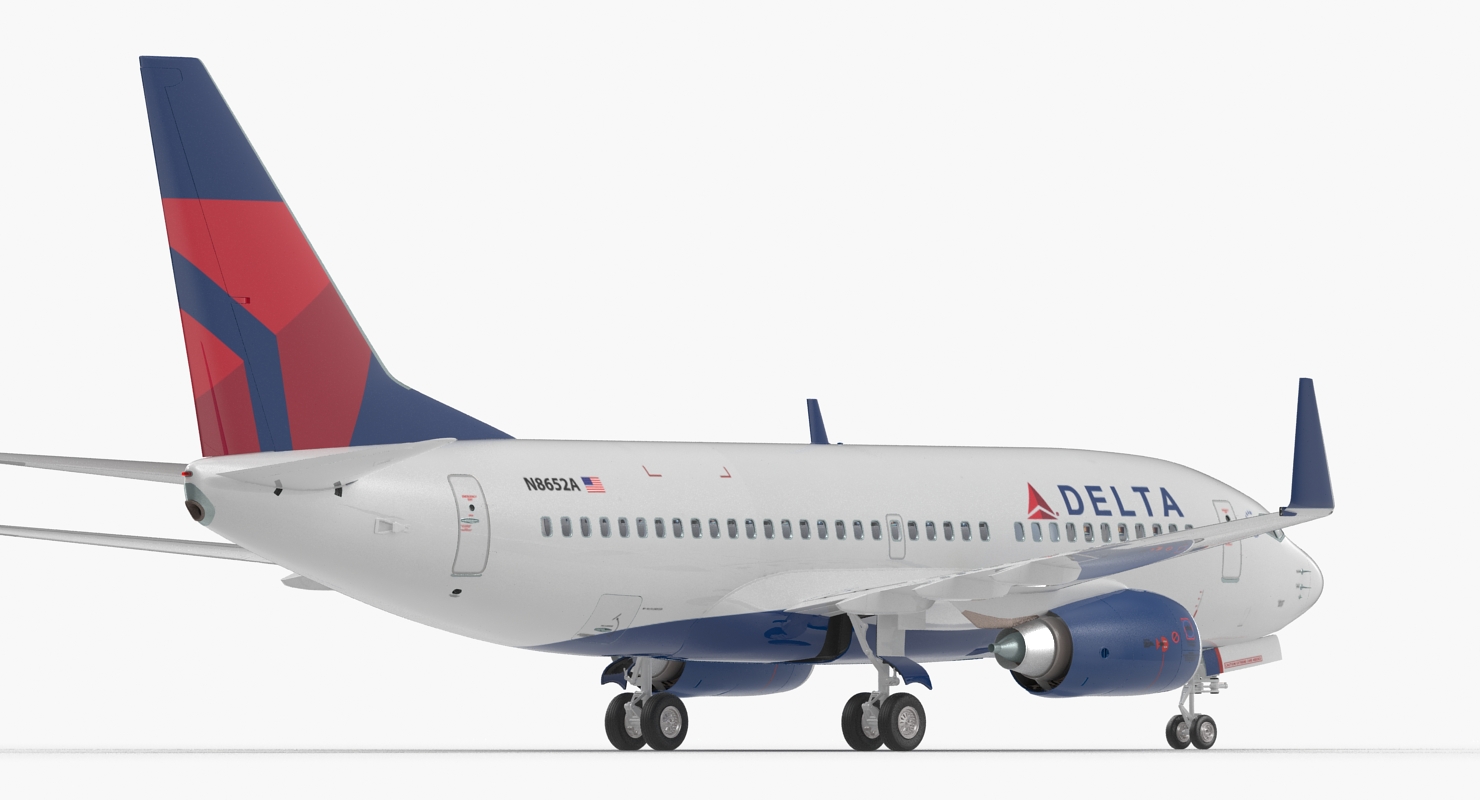 Boeing 737 700 with Interior Delta Air Lines 3D model