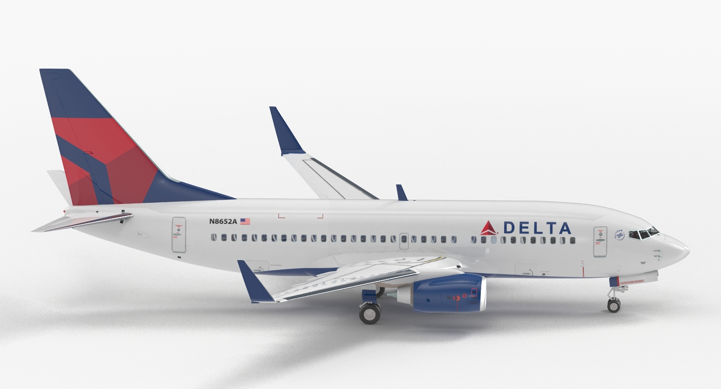 Boeing 737 700 with Interior Delta Air Lines 3D model