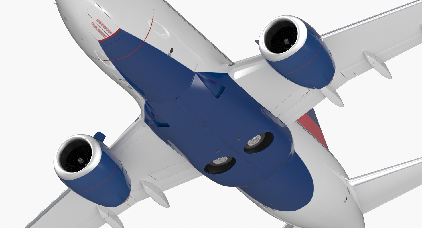 Boeing 737 700 with Interior Delta Air Lines 3D model