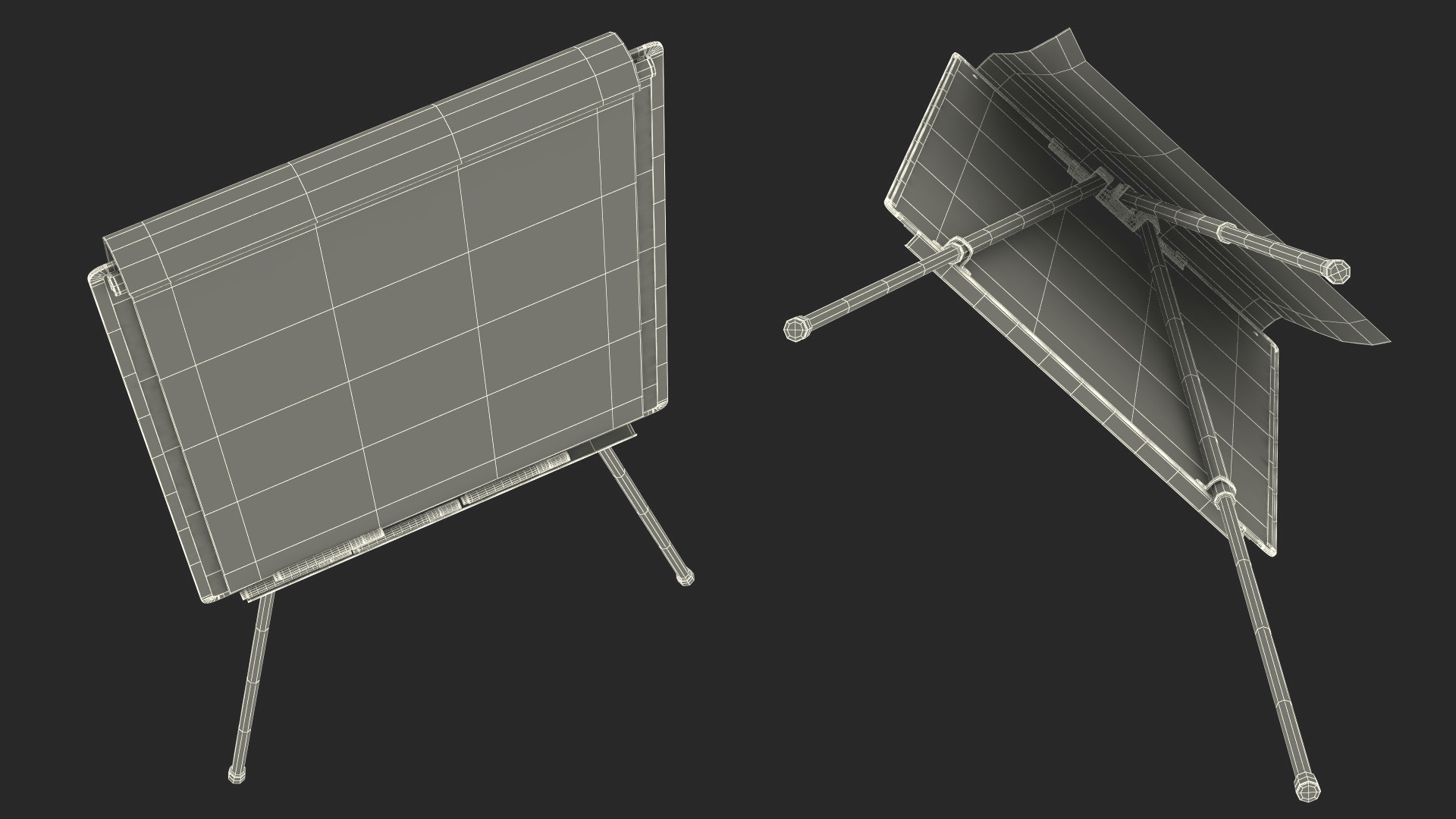 3D Pie Diagram on Flip Chart Board