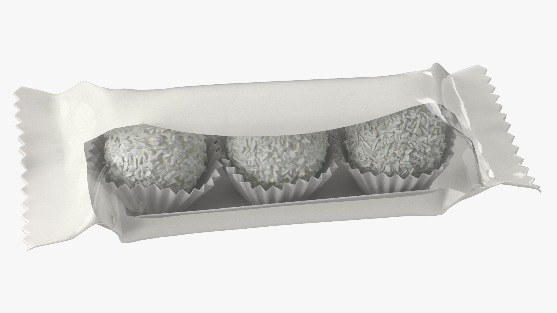 3D Coconut Candy Ball 3PCs Pack model
