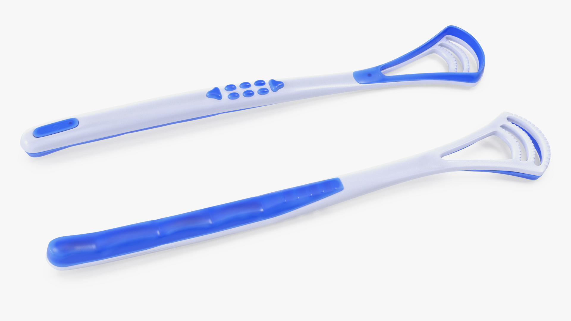 Tongue Scraper Blue 3D model