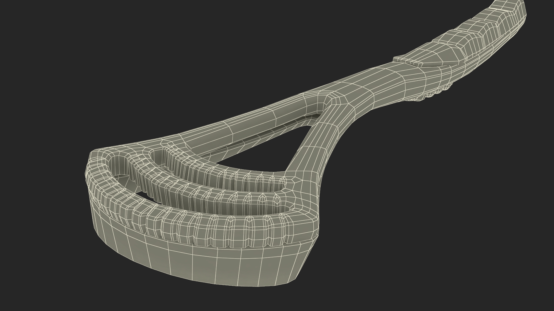 Tongue Scraper Blue 3D model