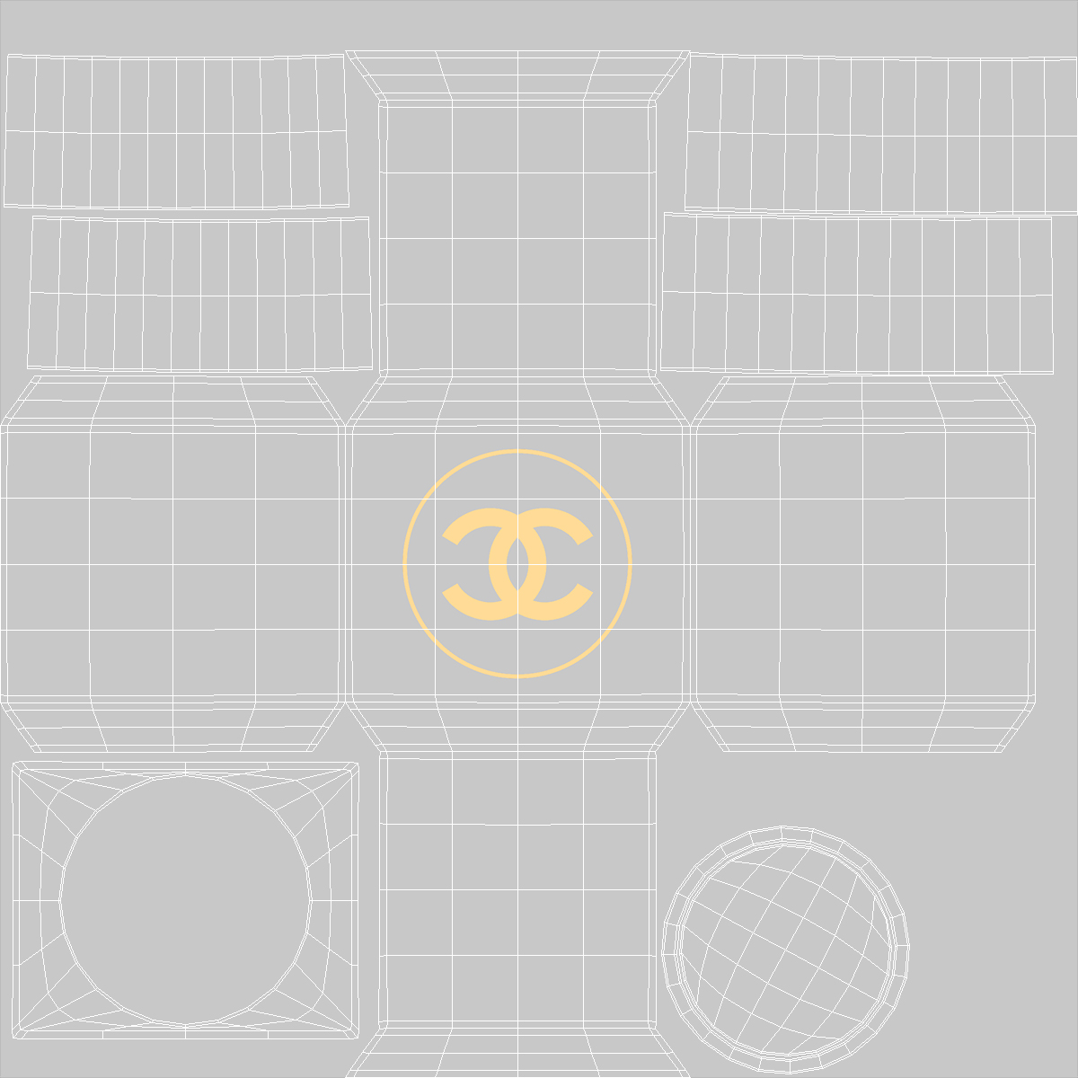 3D Chanel Chance Eau Parfum Vaporisateur Parfum Bottle