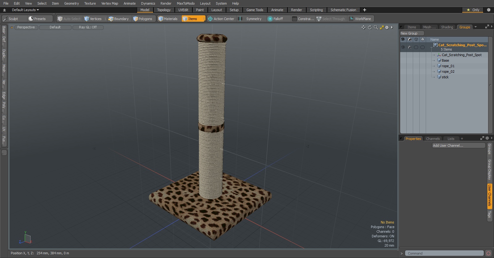 Cat Scratching Post Spot 3D model