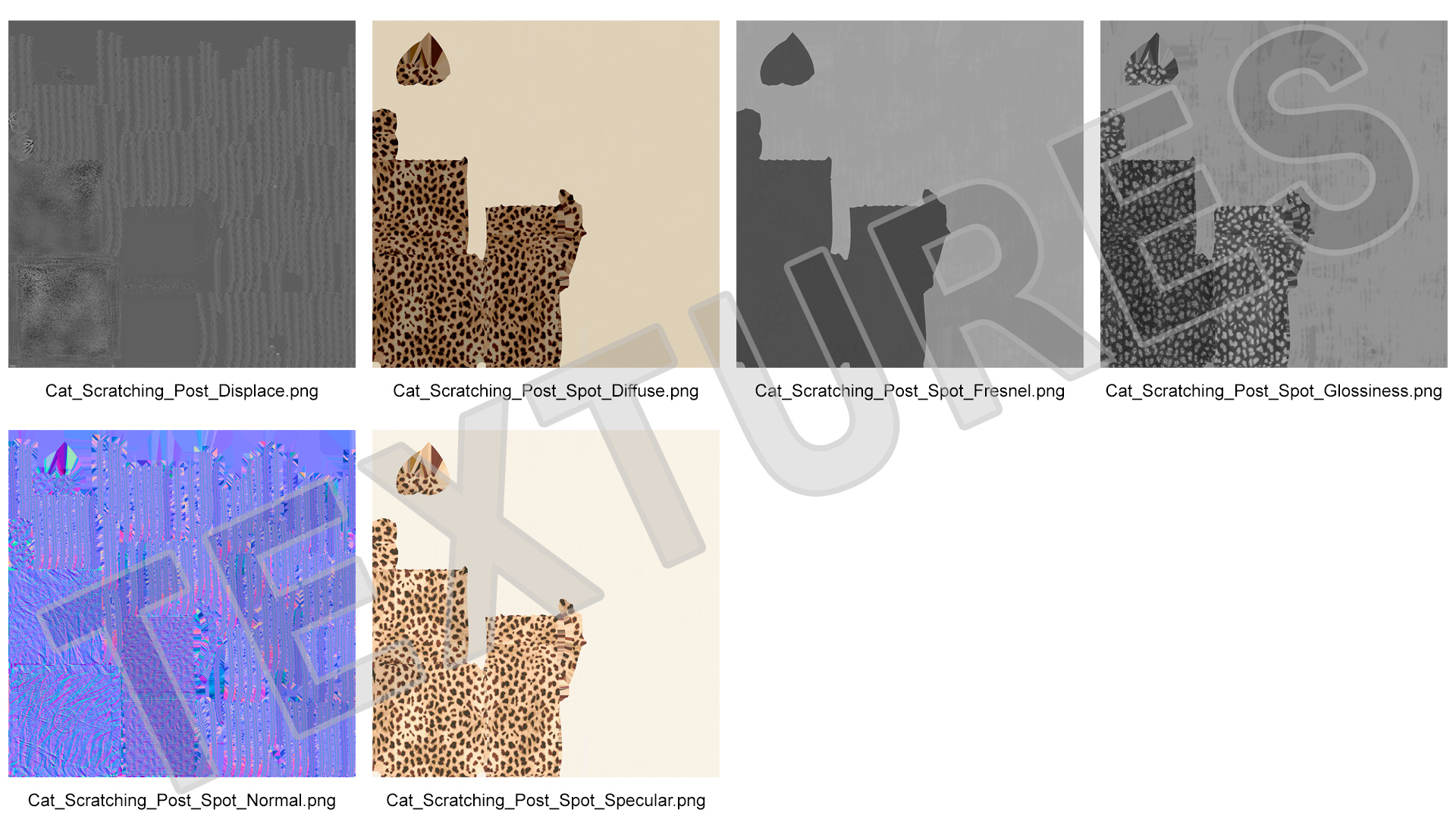Cat Scratching Post Spot 3D model