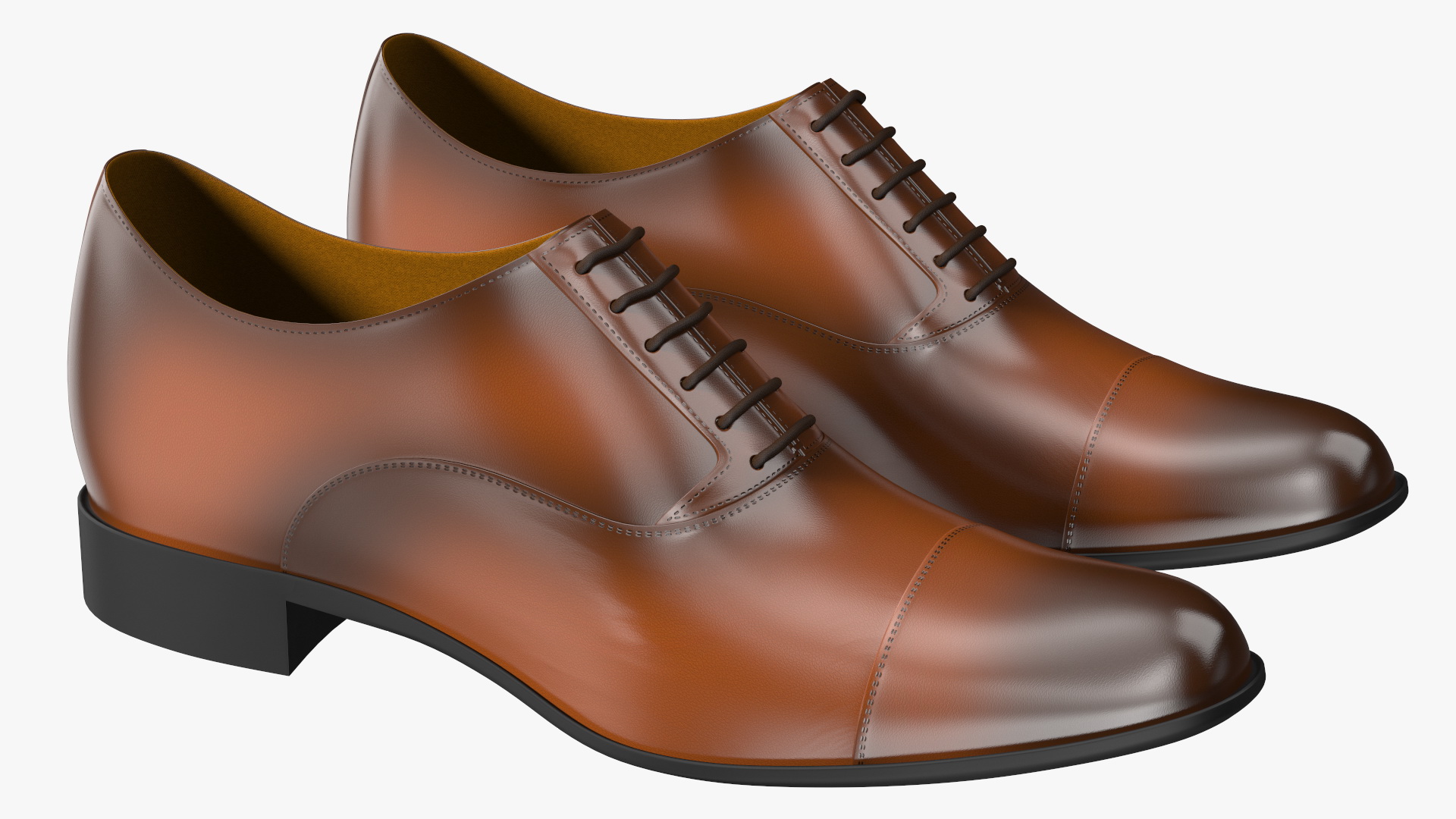 Men Leather Formal Shoes 3D model