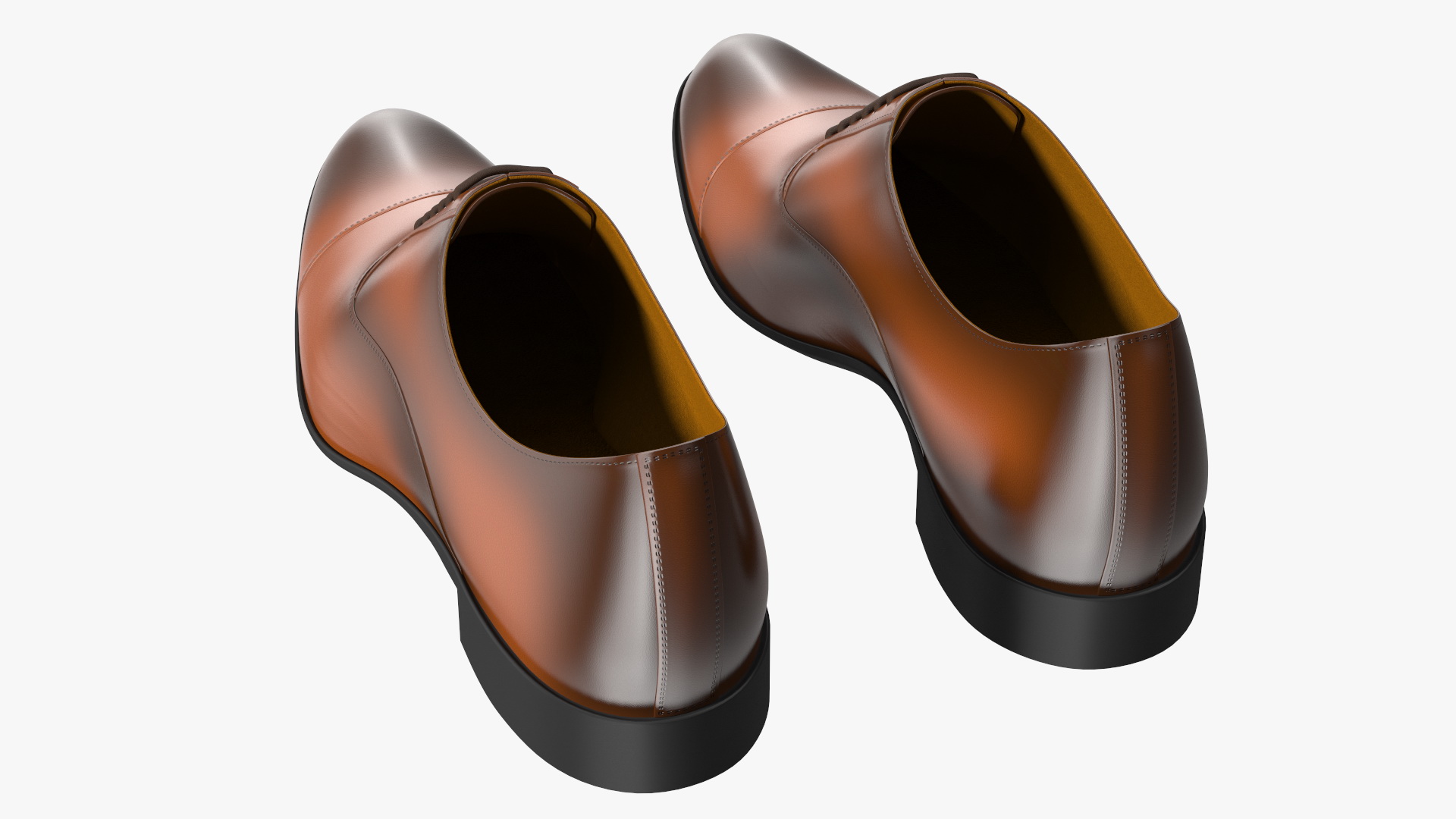 Men Leather Formal Shoes 3D model