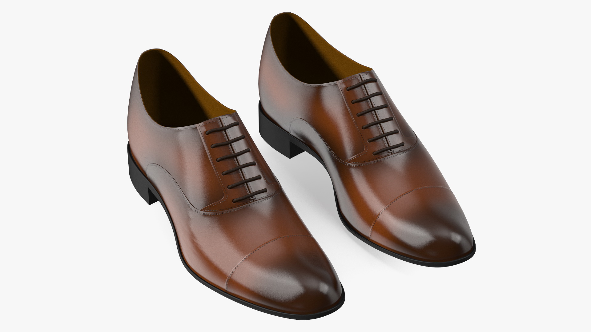 Men Leather Formal Shoes 3D model