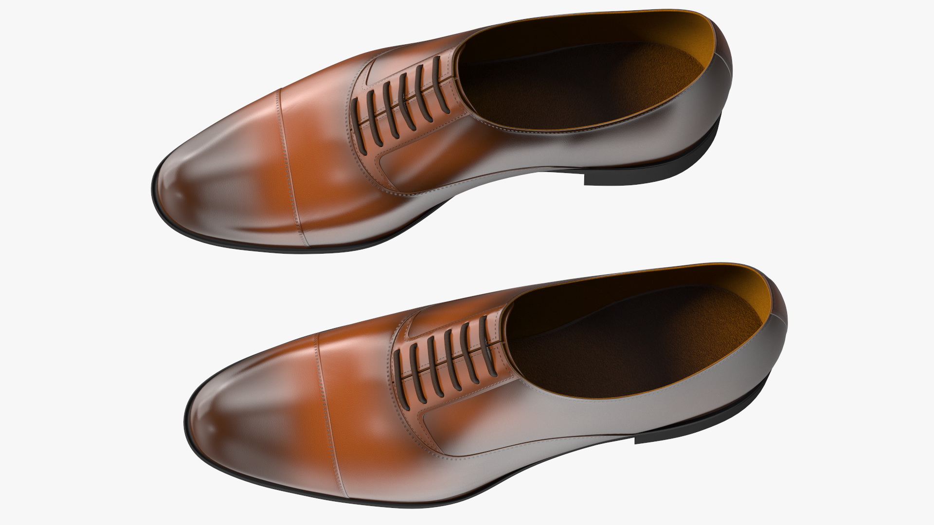 Men Leather Formal Shoes 3D model