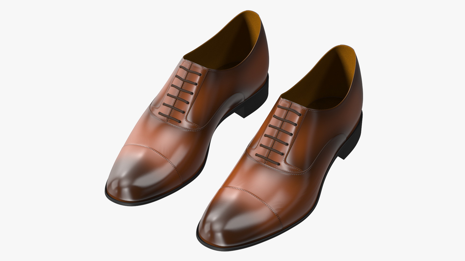 Men Leather Formal Shoes 3D model