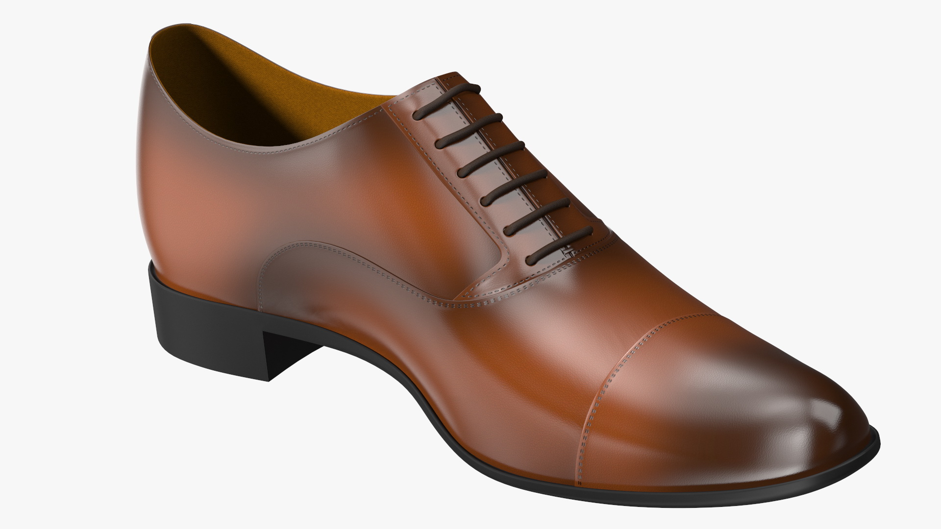 Men Leather Formal Shoes 3D model