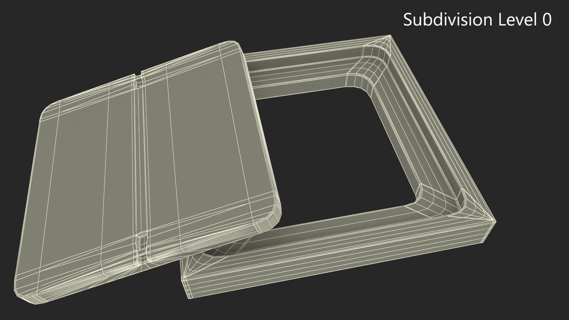 Concrete Manhole Cover Square 3D model