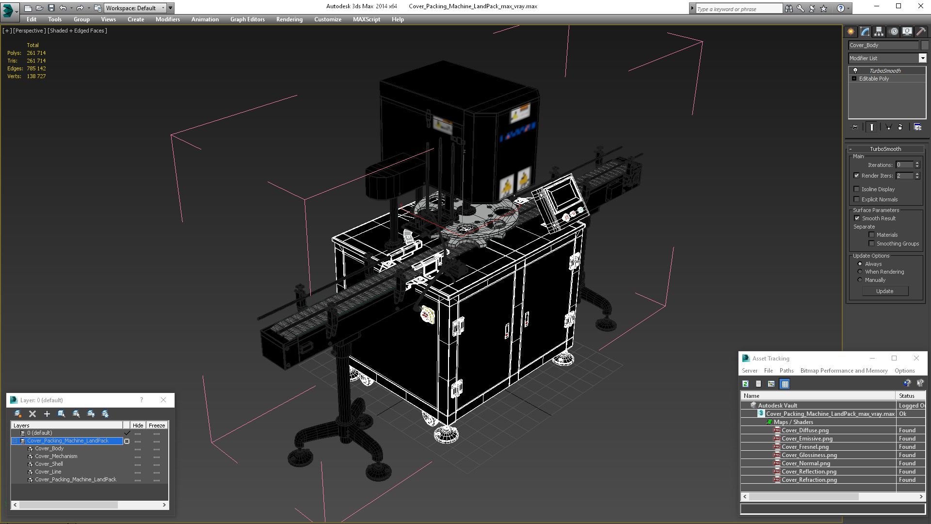 3D model Cover Packing Machine LandPack