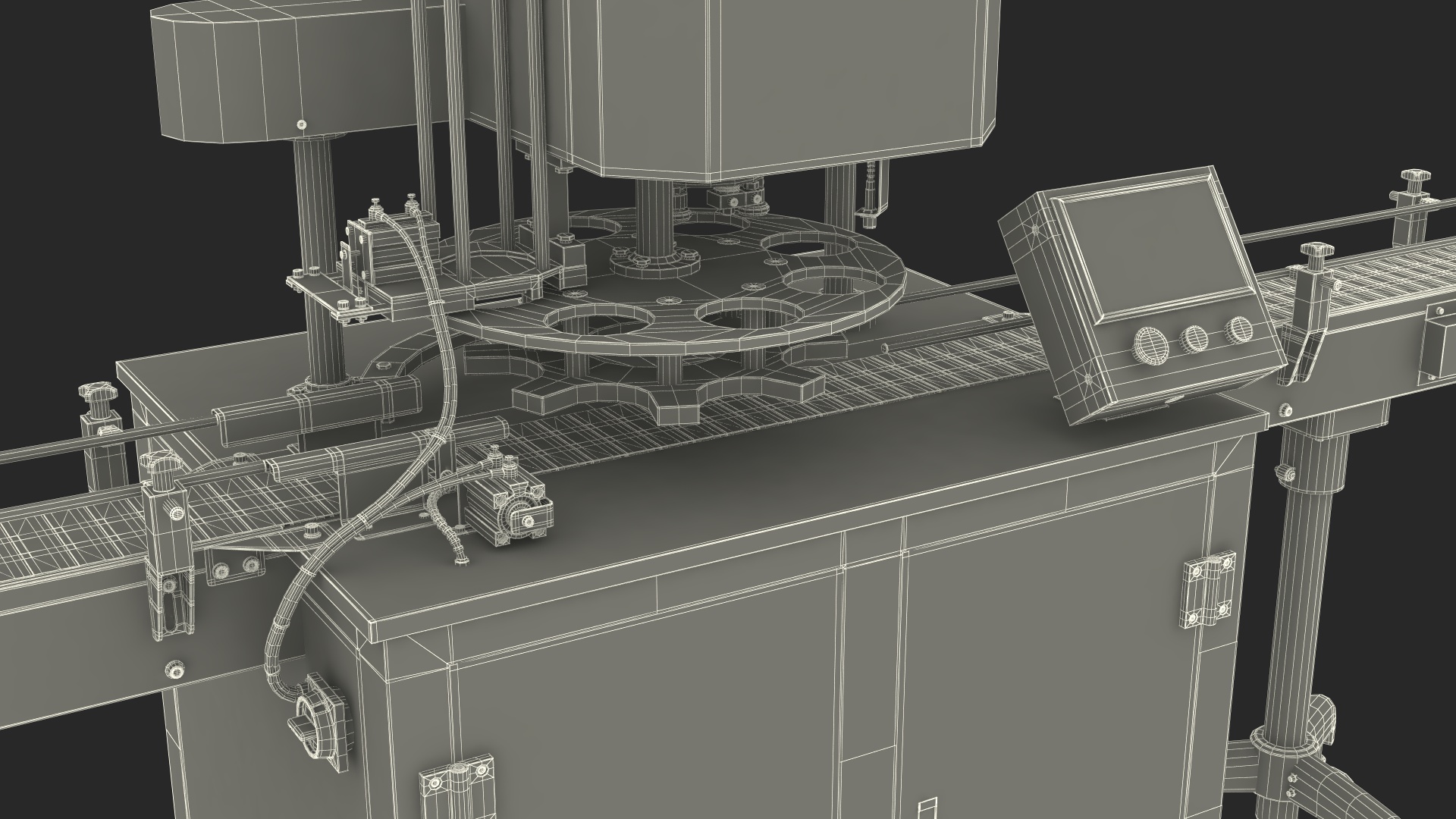 3D model Cover Packing Machine LandPack