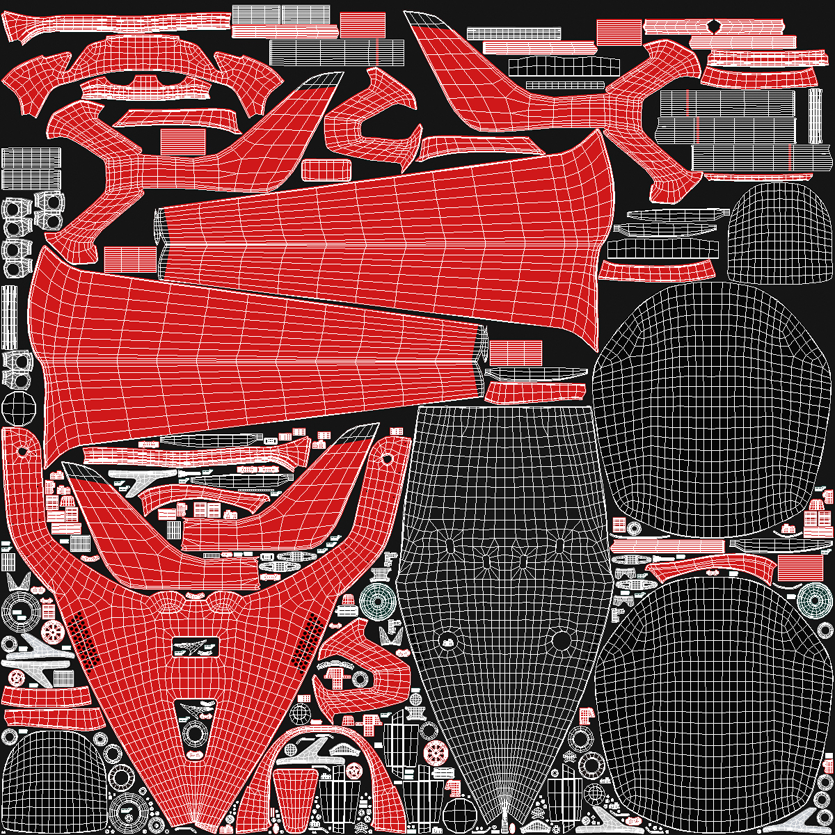 Personal Electric Aircraft Red Rigged 3D