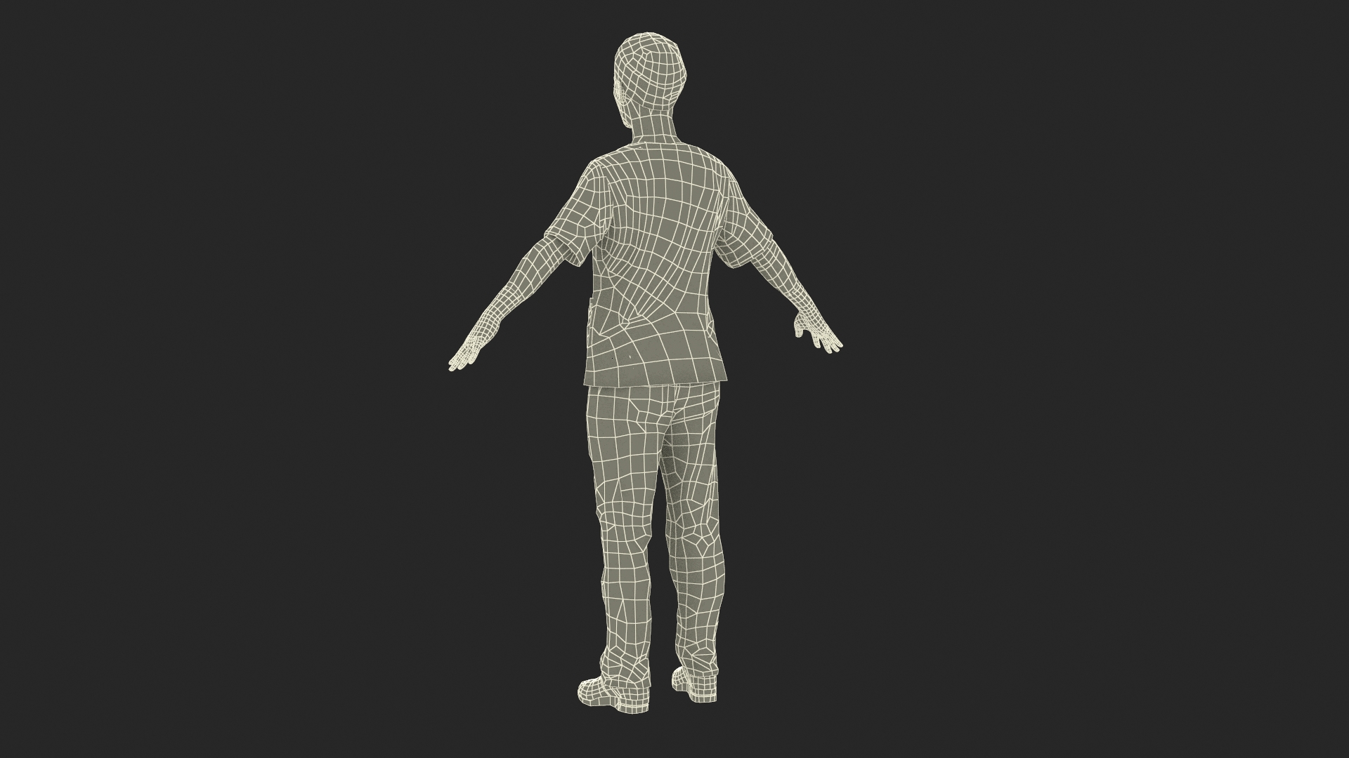 Female Medical Professional in Scrubs with Bloodstains Rigged Fur for Maya 3D model