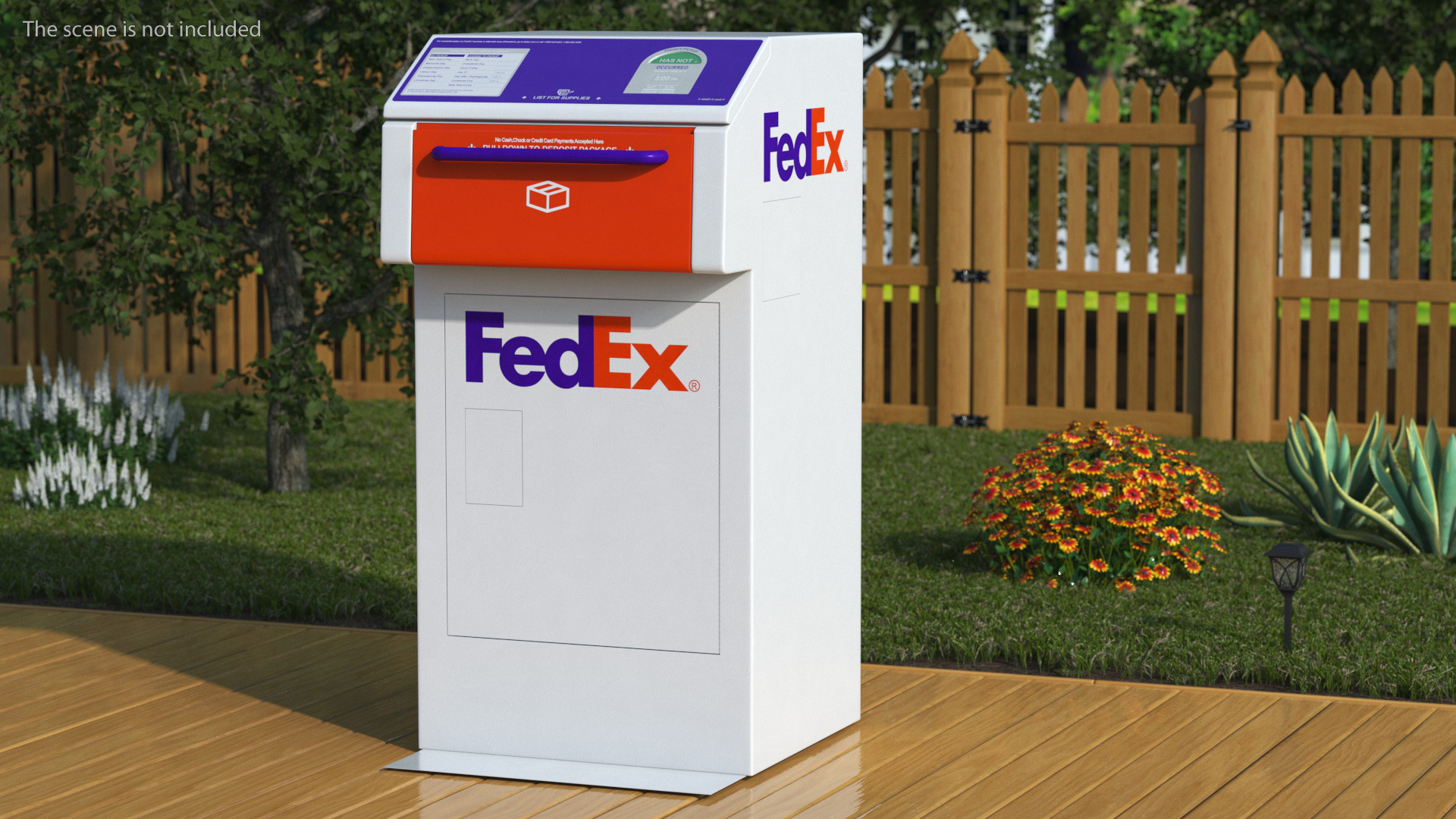 FedEx Package Drop Box 3D