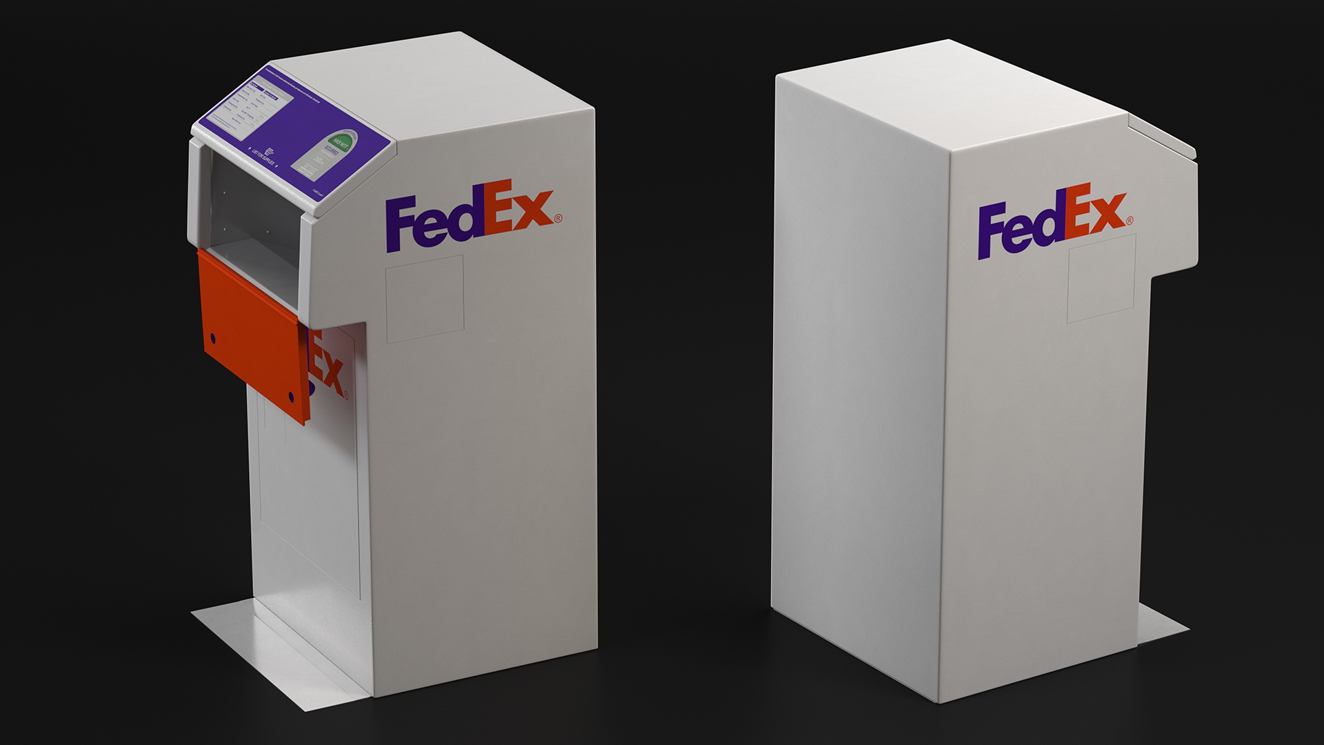 FedEx Package Drop Box 3D