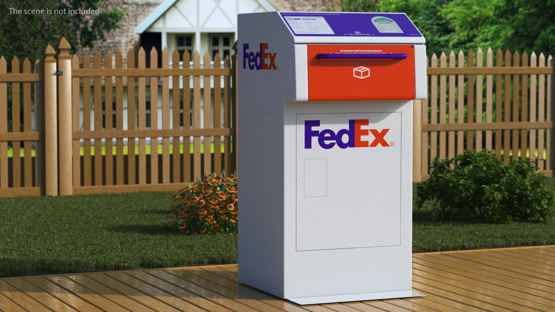 FedEx Package Drop Box 3D