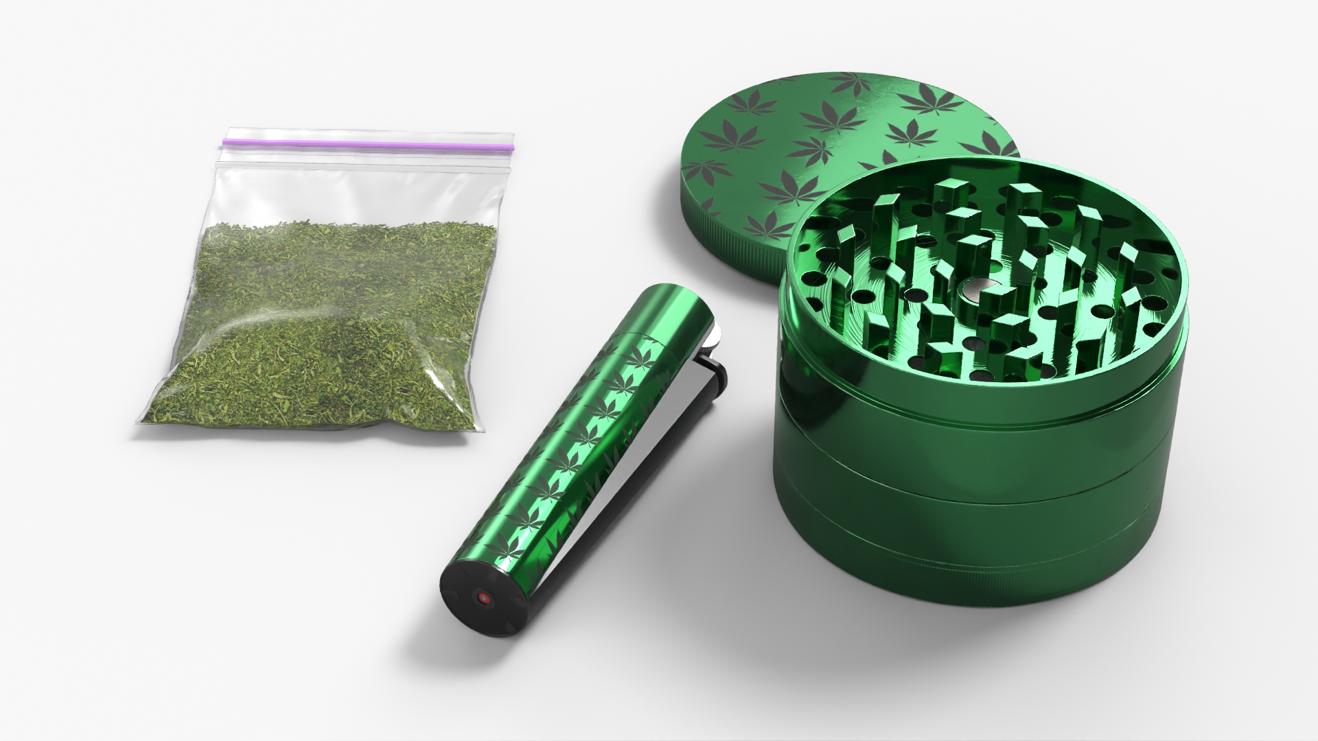 Cannabis Grinder with Storage Bag, view 3