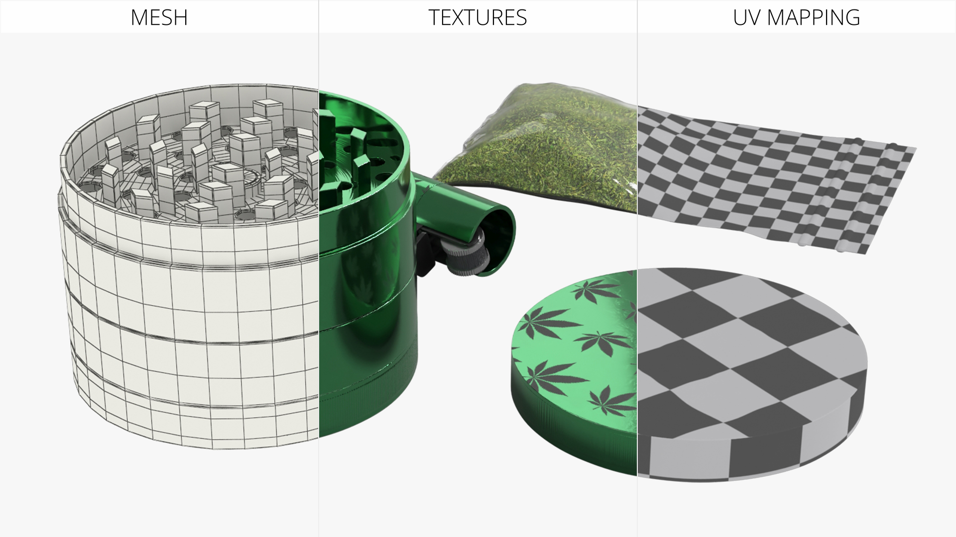 Cannabis Grinder with Storage Bag, view 8