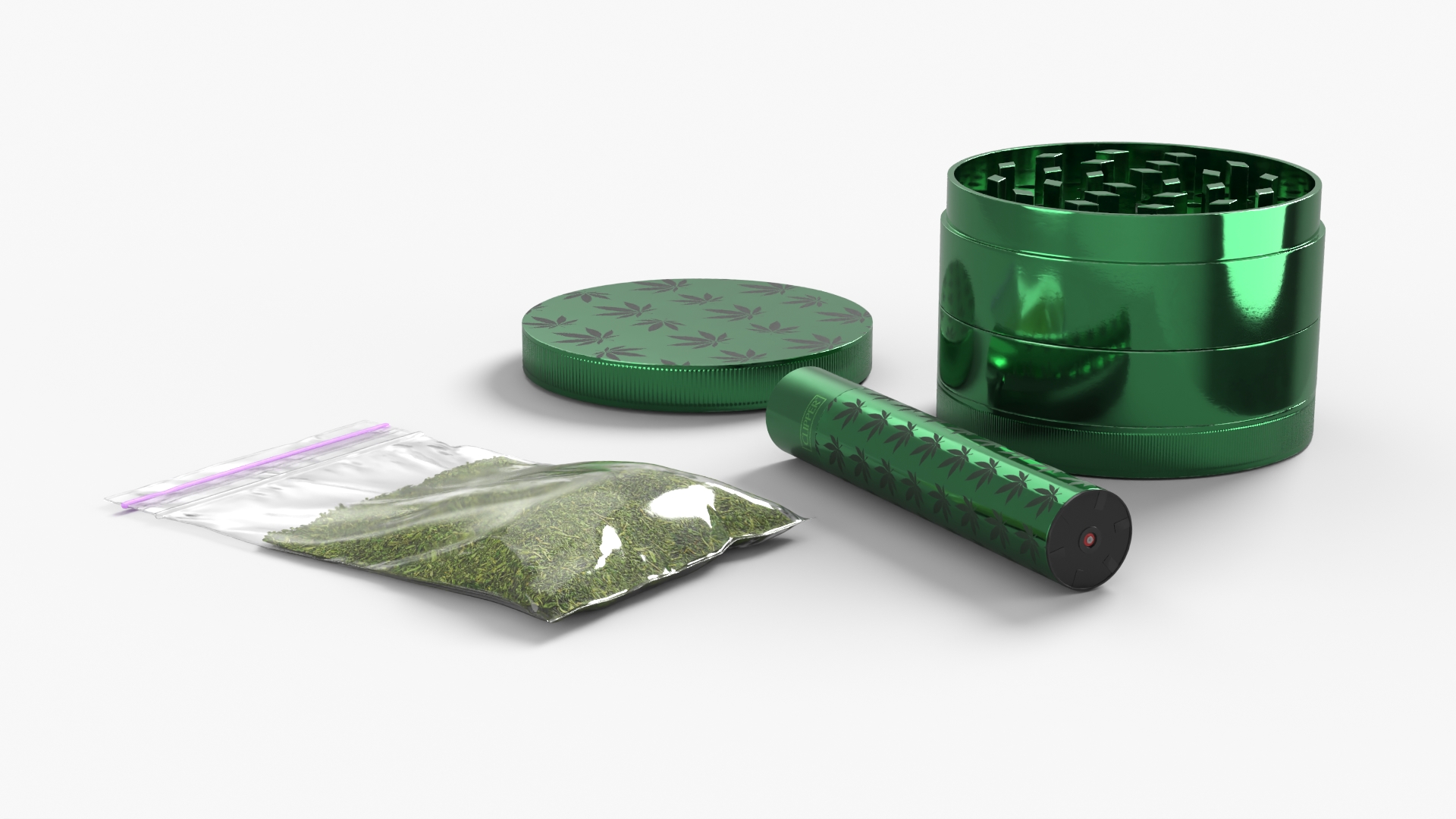 Cannabis Grinder with Storage Bag