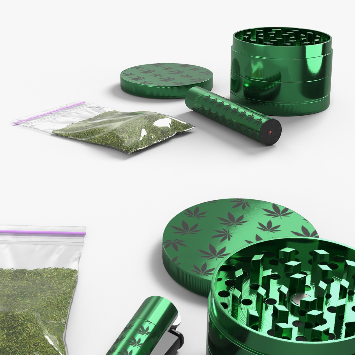 Cannabis Grinder with Storage Bag