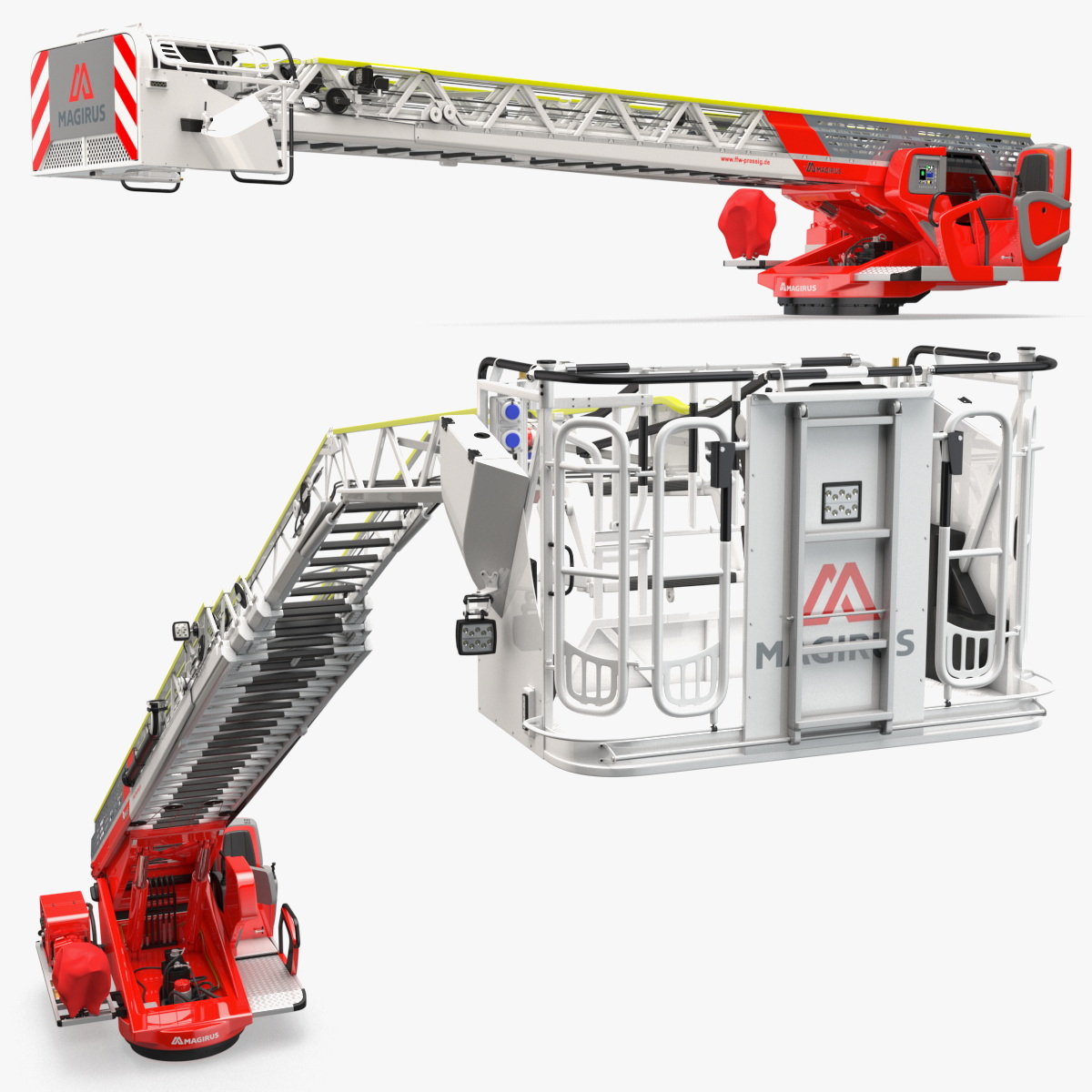Magirus M32L AS Ladder Rigged