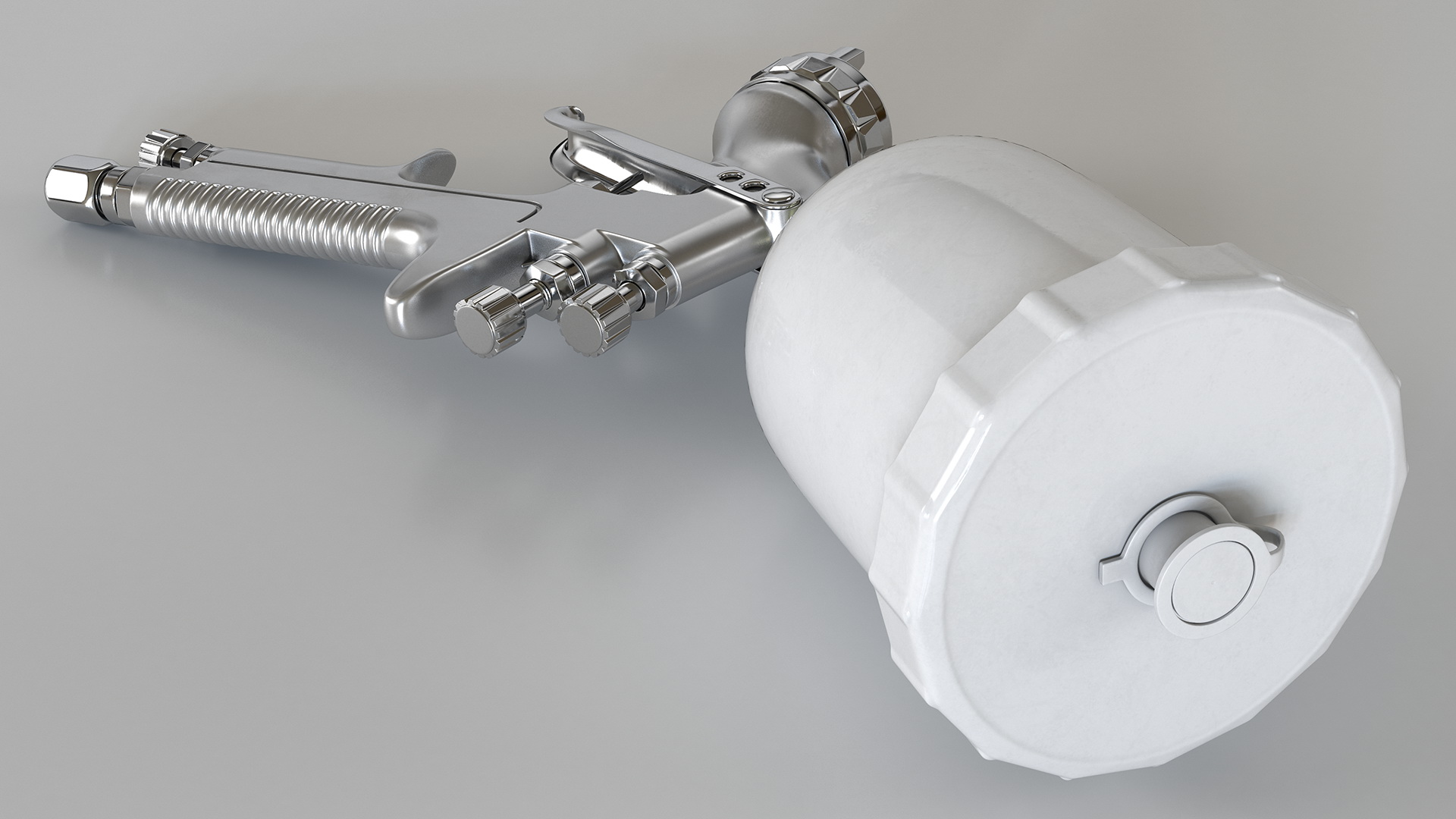 Gravity Feed Paint Gun 3D