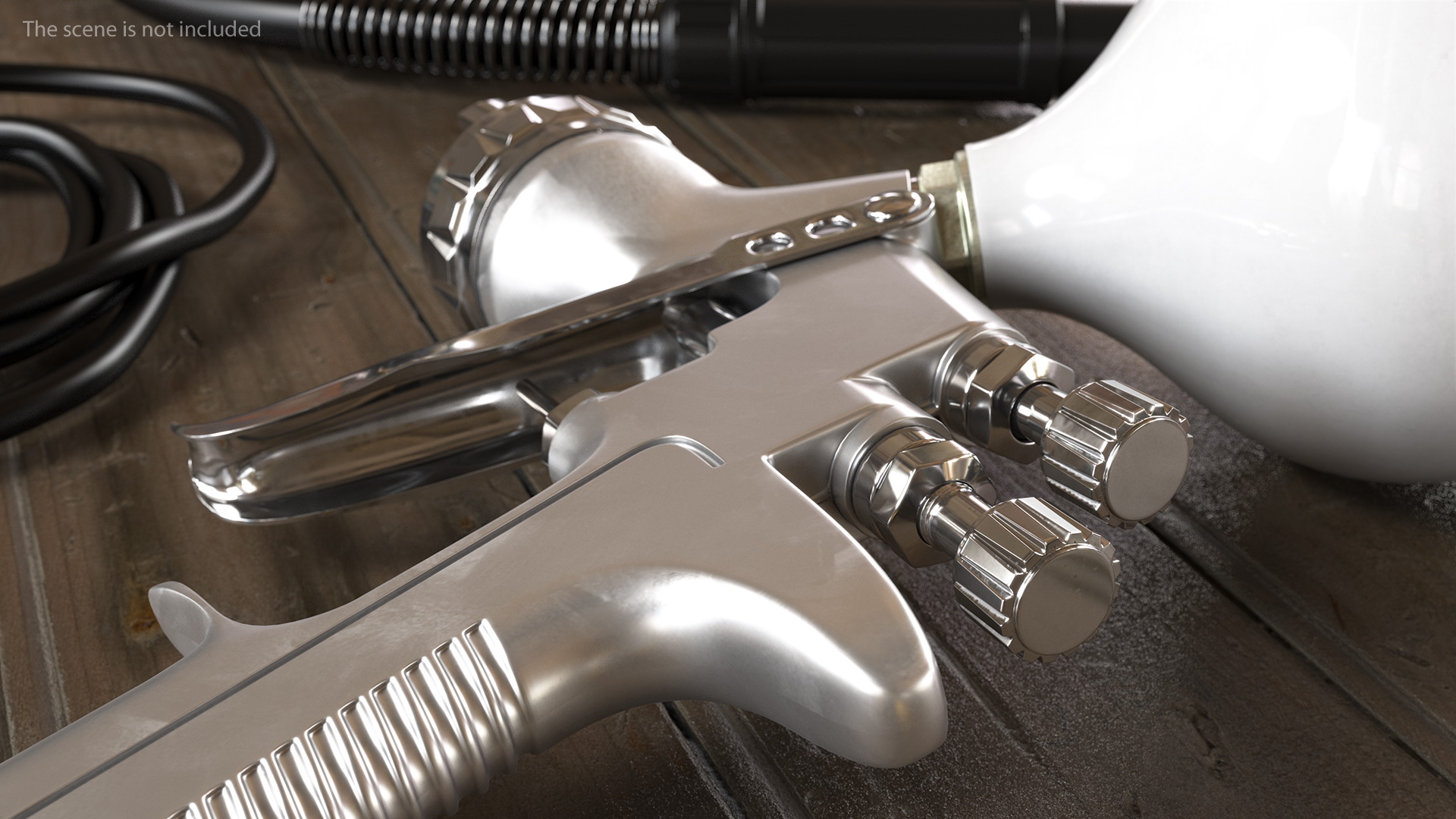 Gravity Feed Paint Gun 3D
