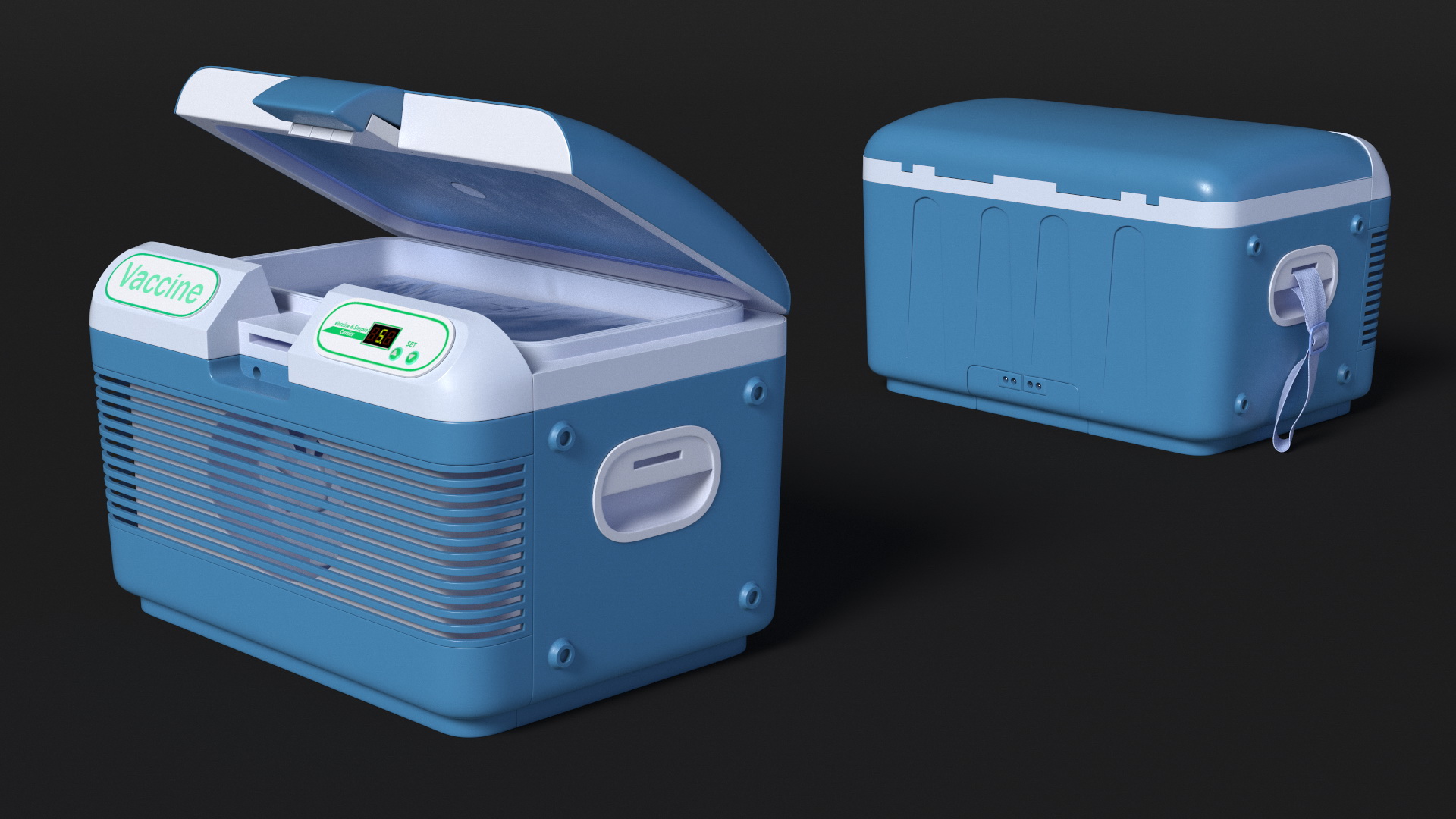 3D Medical Professional with Portable Medication Carrier model