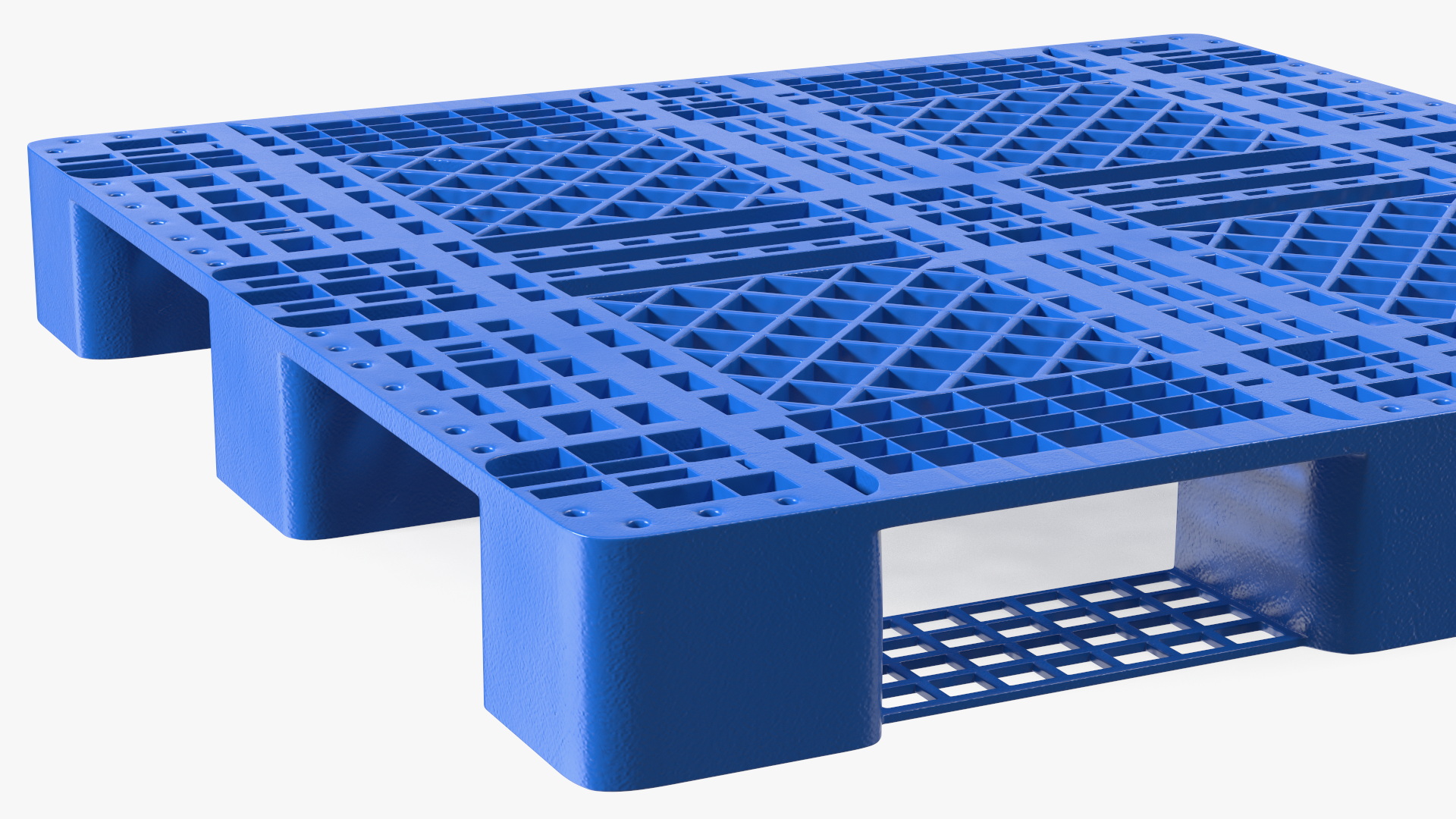 Anti Slip Plastic Pallet Blue 3D model