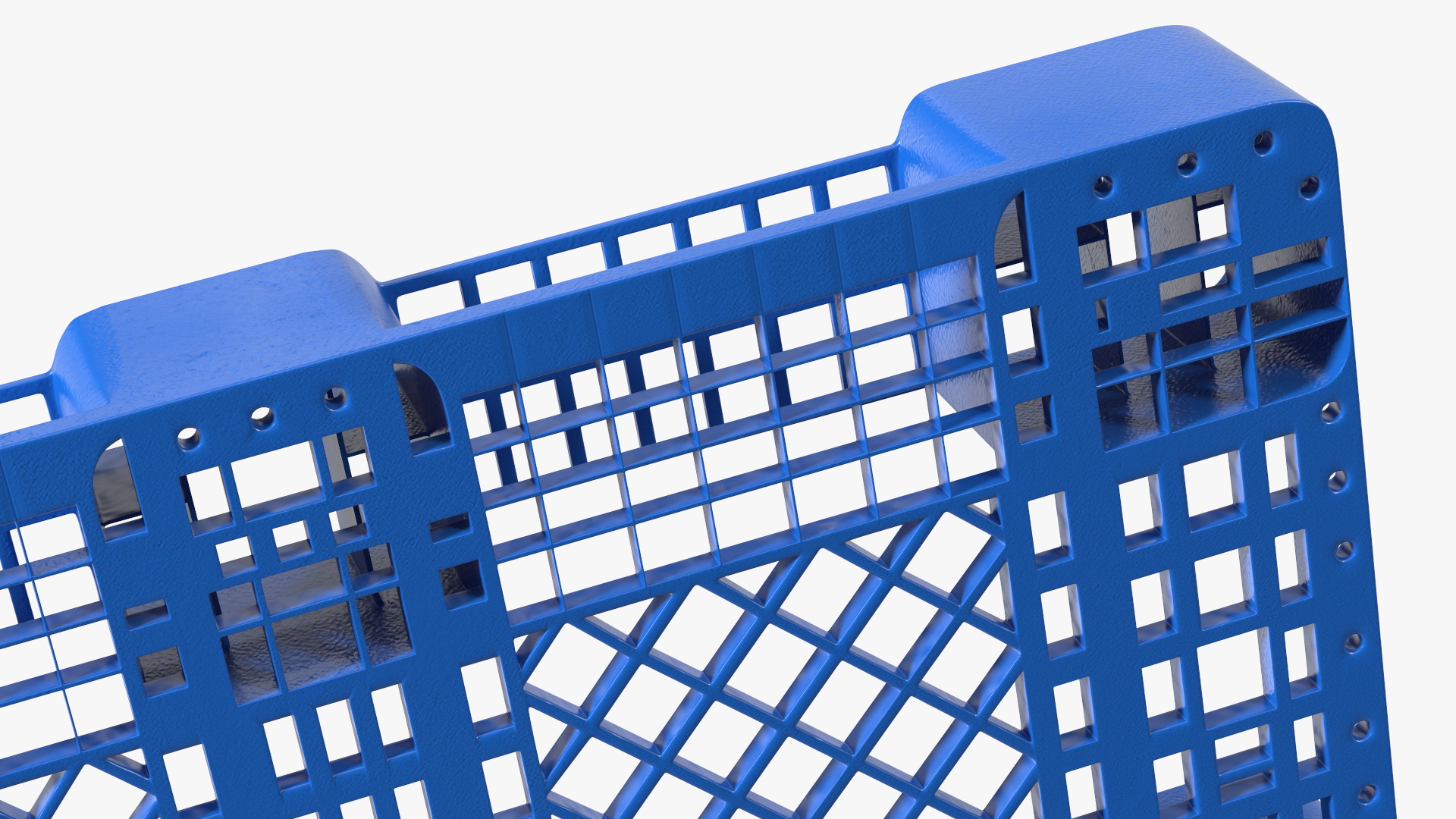 Anti Slip Plastic Pallet Blue 3D model