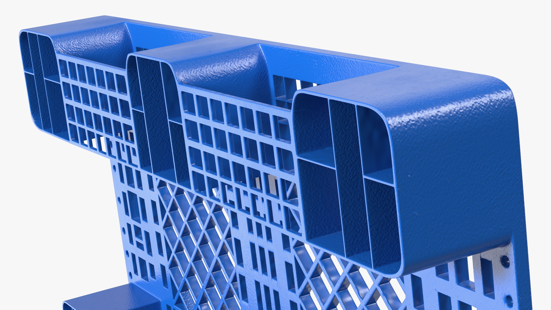 Anti Slip Plastic Pallet Blue 3D model