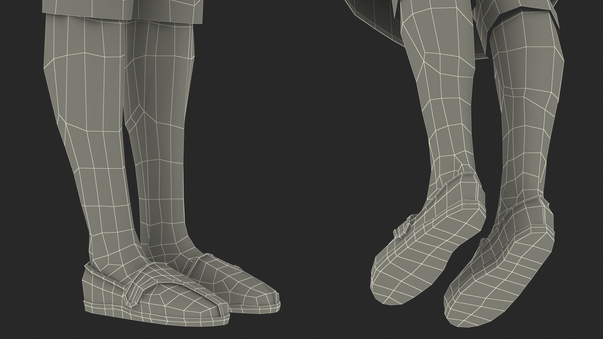 Elderly Woman Wearing Kitchen Apron Rigged 3D
